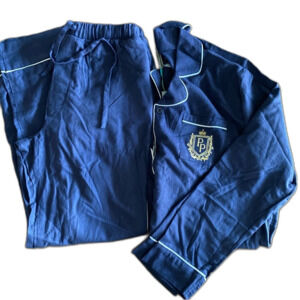 NWT Posh Peanut Navy Flannelette Luxe Pajama Set Men’s S